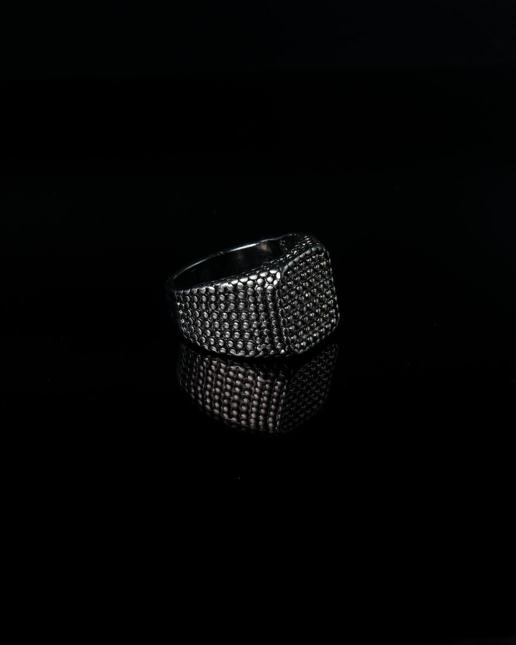 Manaca Obsidian Matrix Ring