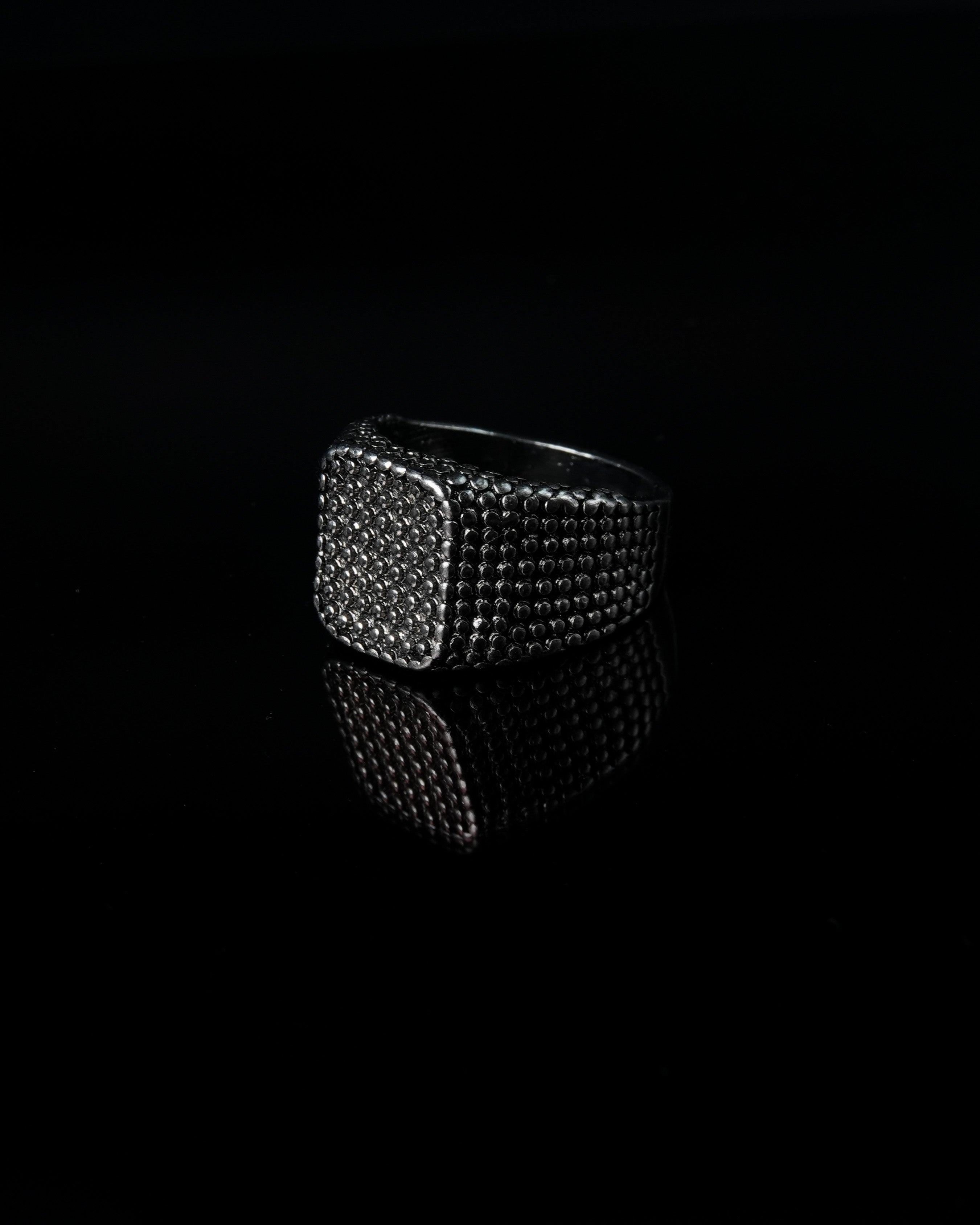 Manaca Obsidian Matrix Ring