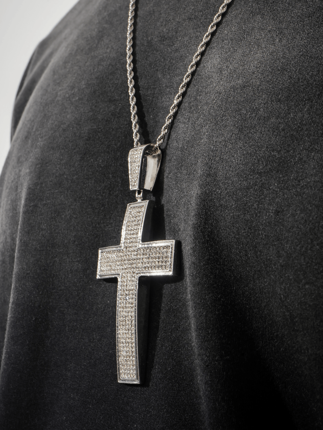 Manaca Prism Cross Pendant