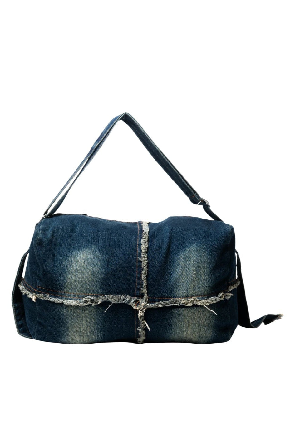 Raw Edge Denim Tote