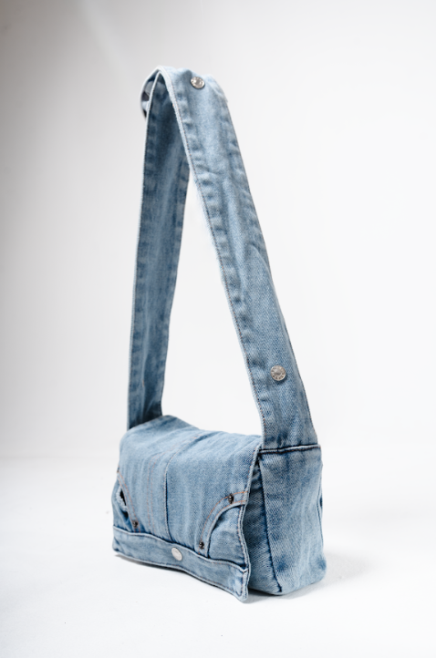 Denim Loop Shoulder Bag