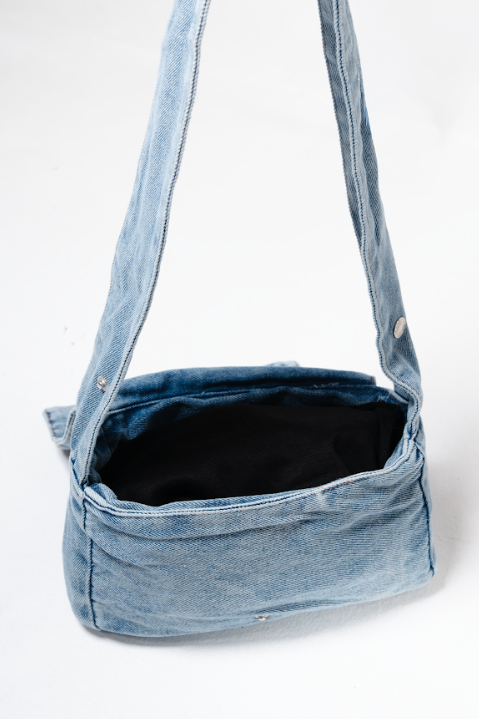 Denim Loop Shoulder Bag