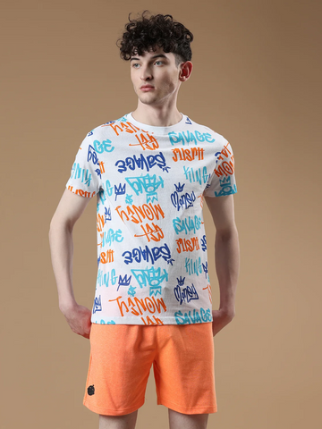 Savage Graphic Printed Men's Co-Ords