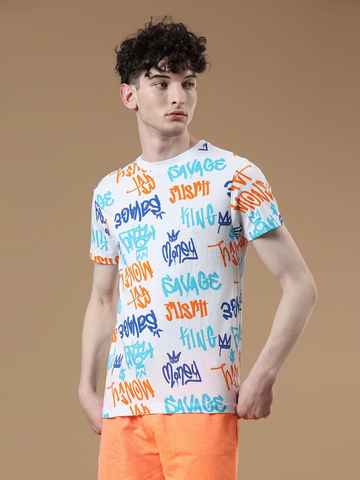 Savage Graphic Printed Men's Co-Ords