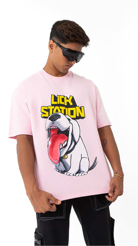 Lick station oversized t-shirt