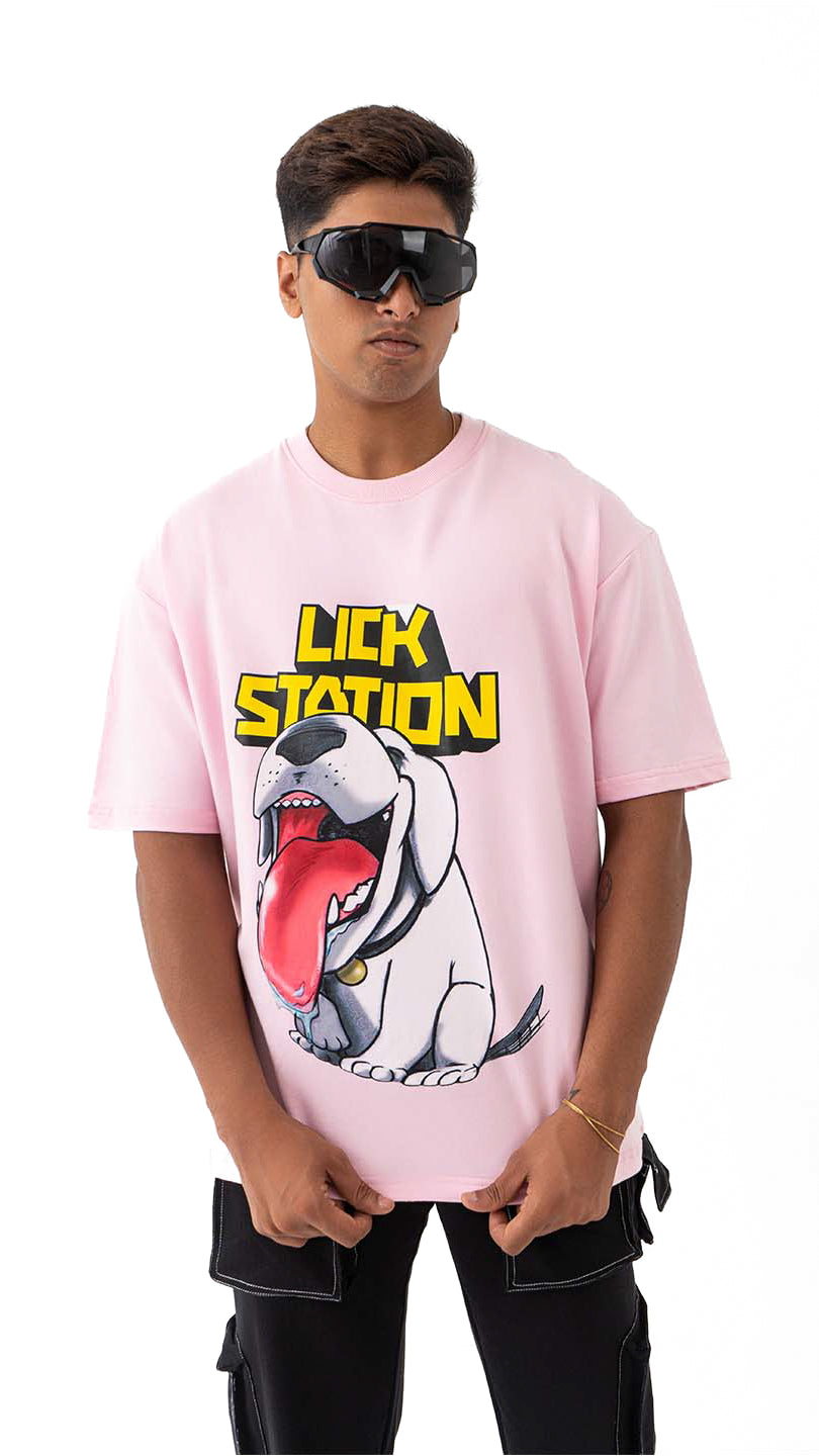 Lick station oversized TEE