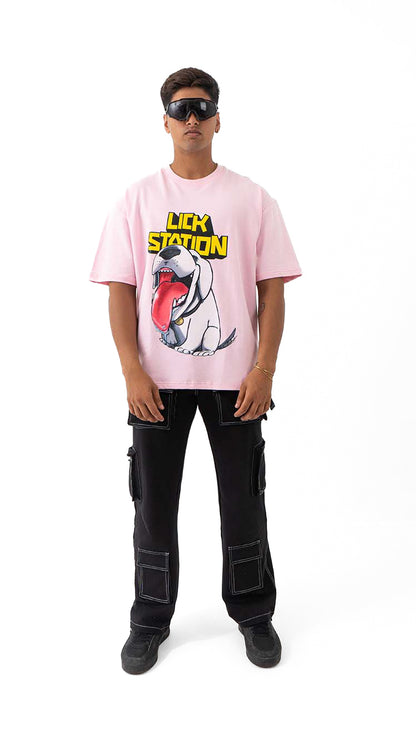 Lick station oversized TEE