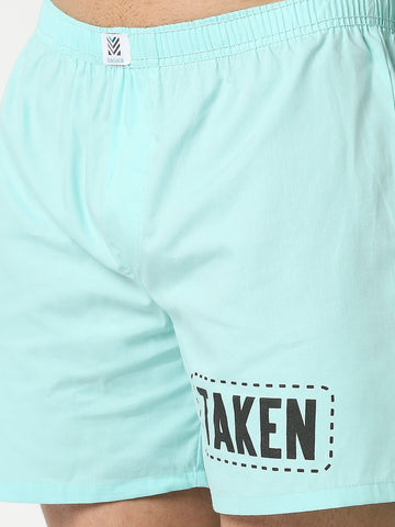 The Manaca Printed Boxer - Sea Blue