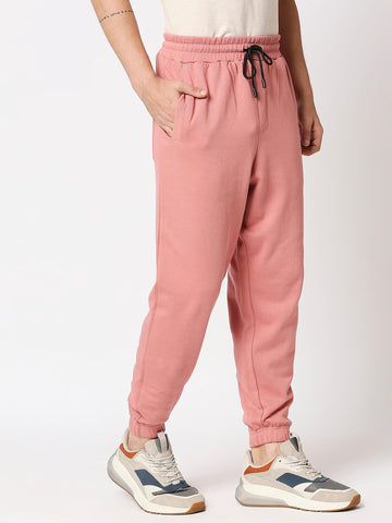 Relaxed Fit Casual Joggers - Baby Pink