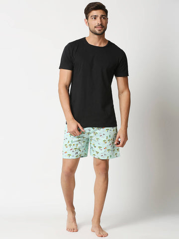 The Manaca Men Round neck T-shirt - Black