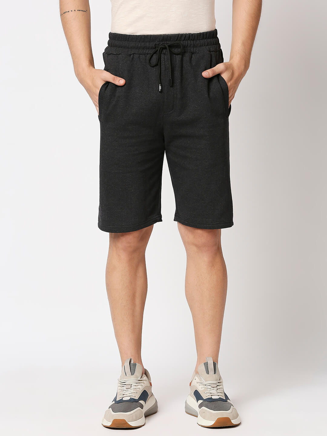 Relax Fit  Casual Shorts - Black
