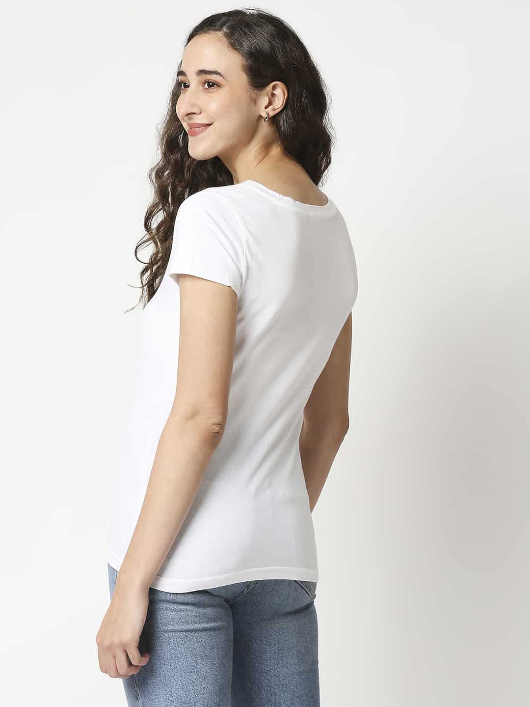 The Manaca Vintage V- neck T-shirt- White