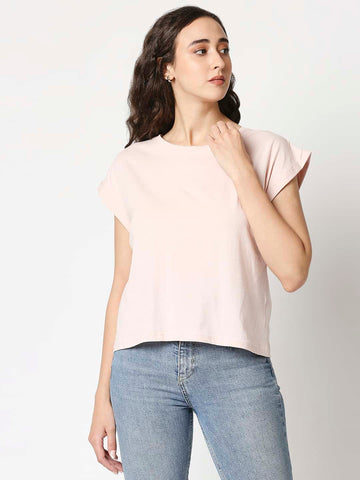 The Manaca Boxy Top - Peach