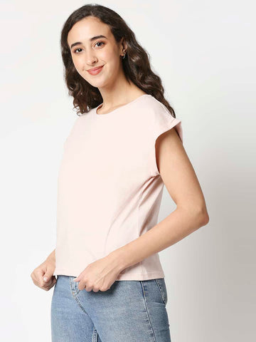 The Manaca Boxy Top - Peach