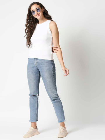 The Manaca Tank Top - White