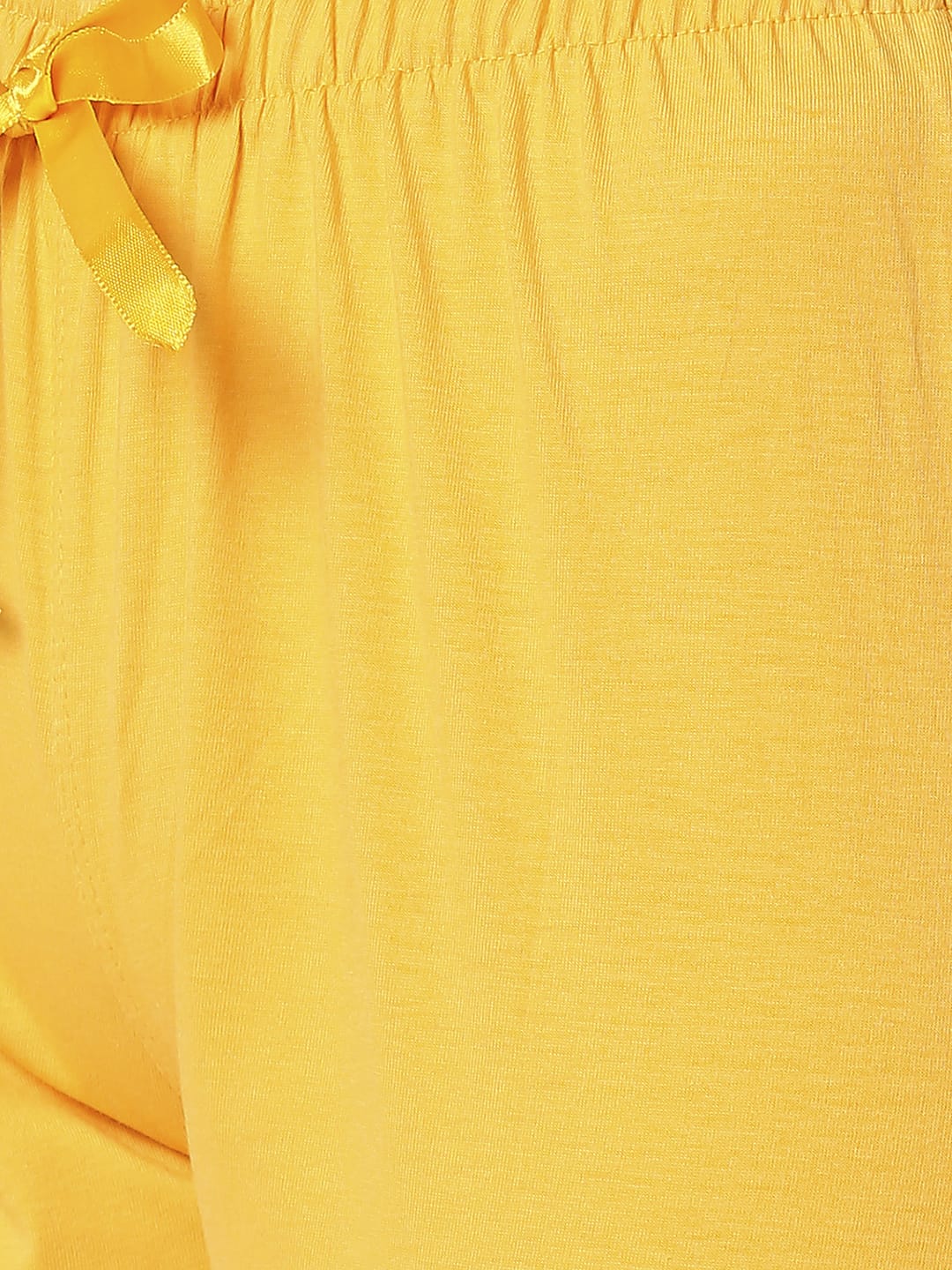 The Manaca Mother Round Neck Set Nightwear - Mustard