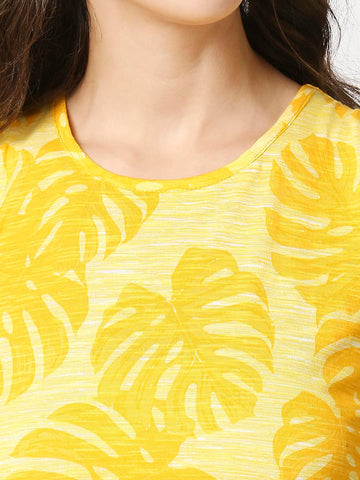 The Manaca Tank Top Short Set Nightwear - Yellow