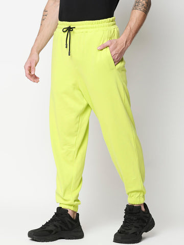 Relaxed Fit Casual Joggers - Flurocent