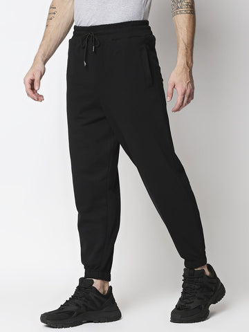 Relaxed Fit Casual Joggers - Navy